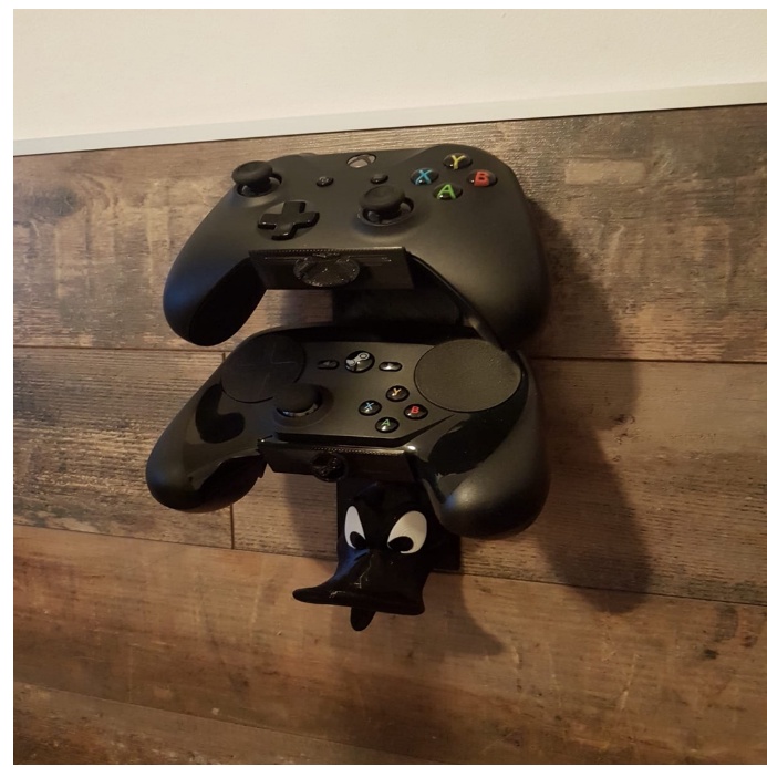 Suporte De Parede P/ 2 Controle Xbox One, Ps4, Ps3 + Headset personalizado patos steam xbox