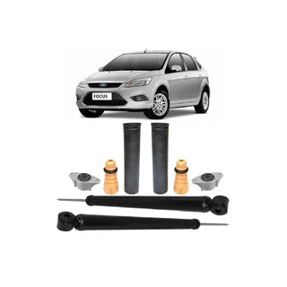 KIT AMORTECEDORES TRASEIROS + KITS BATENTE COIFA E COXIM FOCUS SEGUNDA GERAÇÃO 2008 2009 2010 A 2013