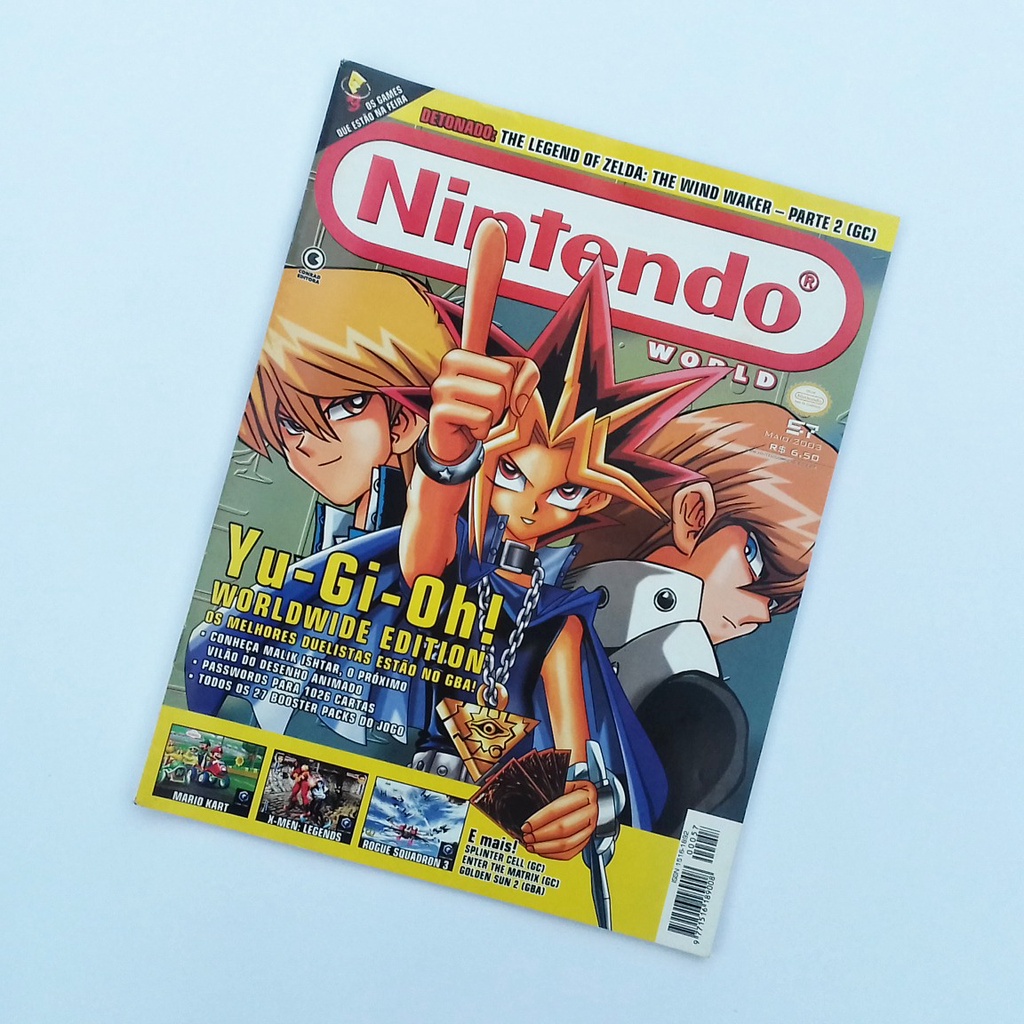 Revista Nintendo World 57. Yu-Gi-Oh! The Legend of Zelda, Yoshi's Island  Super Mario Advance 3. Em ótimo estado.