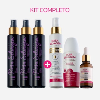 Compre 3 Leve 6 Kit Completo Rosa Selvagem 100% Original