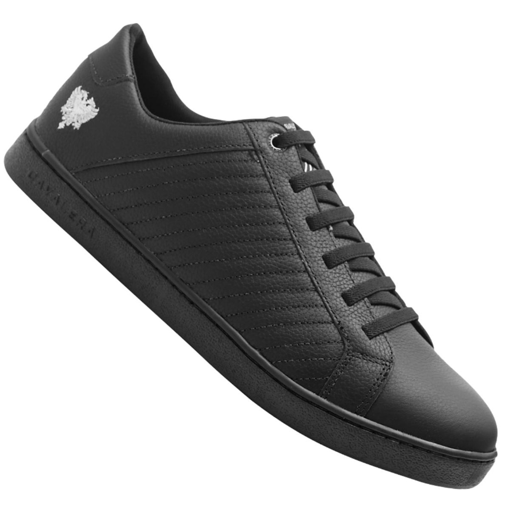 Tênis Casual Cavalera Cano Alto Monocromo 59090002 Preto.