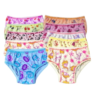 Kit 10 calcinhas infantil menina cós alto 1 a 13 anos