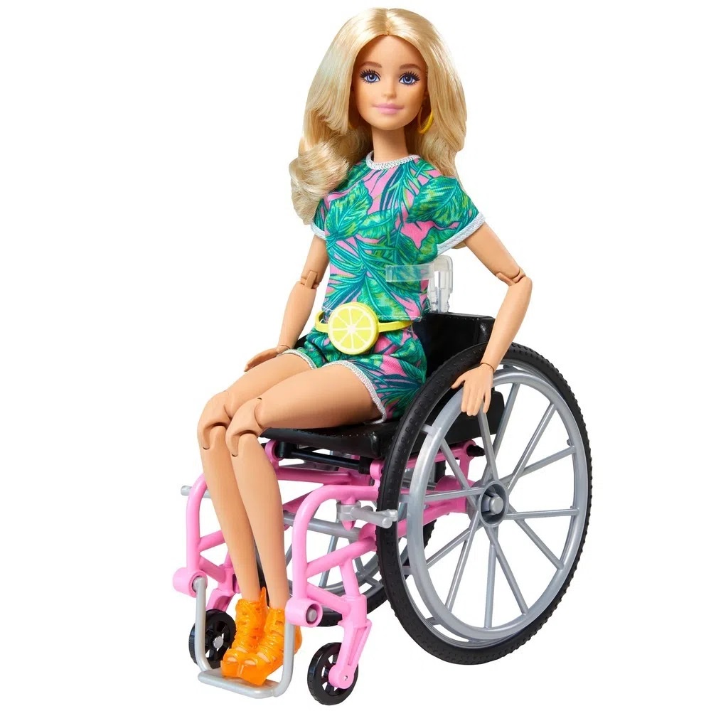 Boneca Barbie Fashionista 165 - Loira - Cadeirante, cadeira de rodas ...