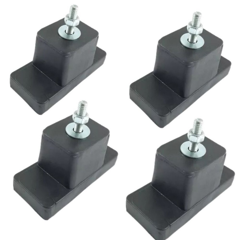Calço Pé Nivelador De Borracha Para Condensadora Ar Condicionado Split Universal 1 Jogo Com 4 Peças