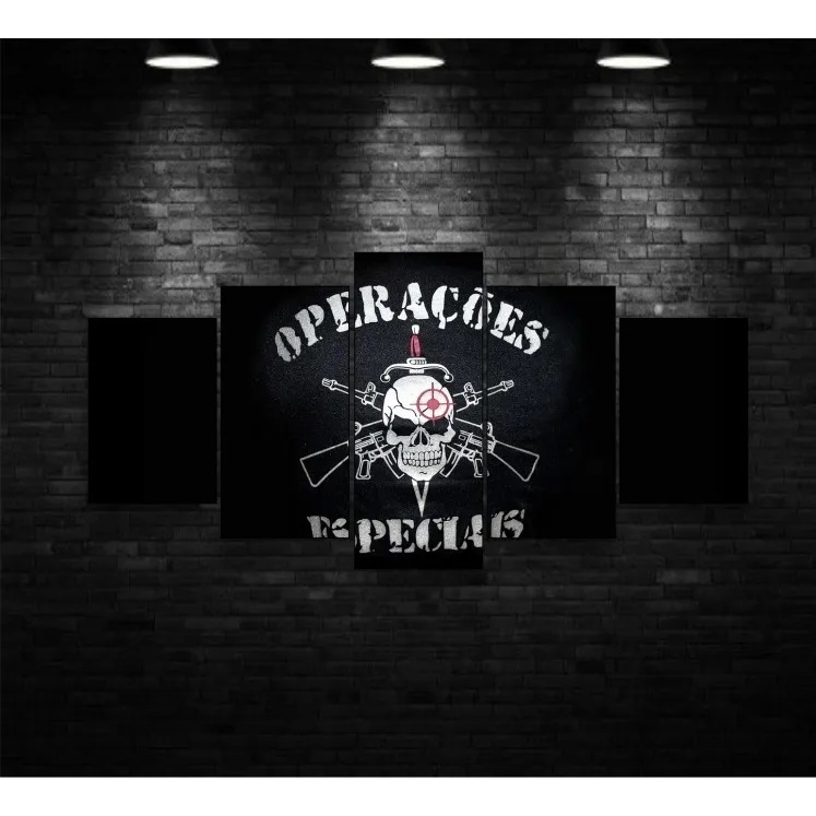 Quadro decorativo parede Operações especiais 80x50 mdf 3 mm