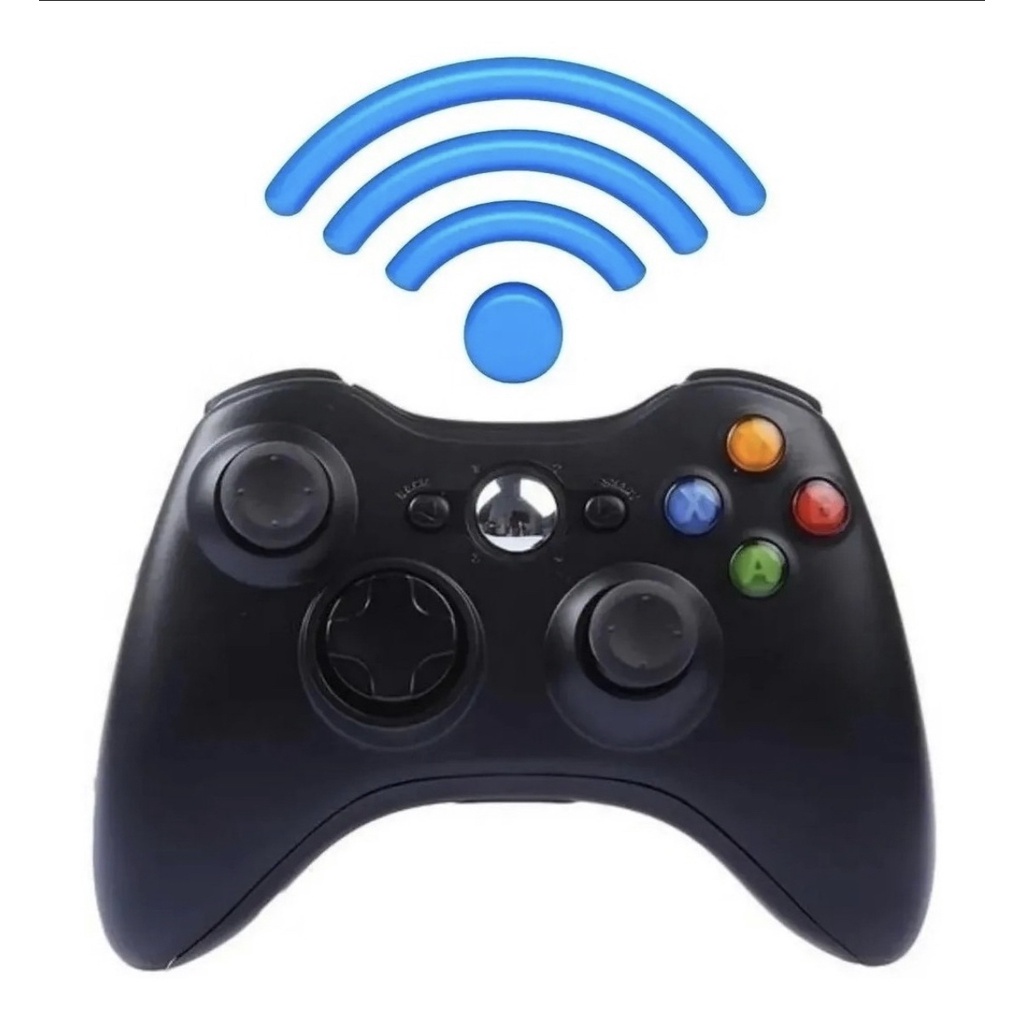 Controle joystick sem fio Microsoft Xbox Wireless Xbox 360 black