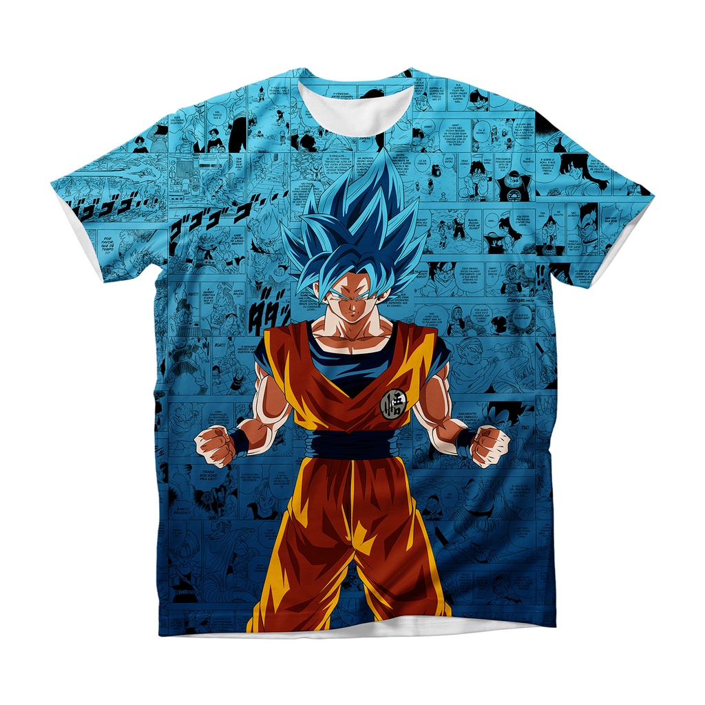 Camiseta Goku Super Saiyajin Blue Anime Dragon Super