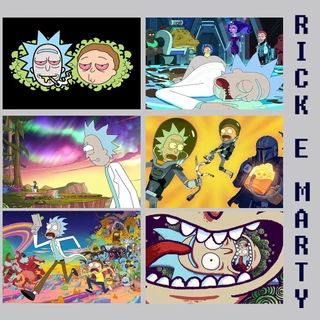 Quadros Decorativos Placas Rick e Morty Desenho Animado, anime, Sala, Quarto