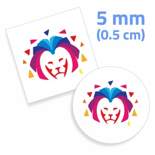 Lacre Casca de Ovo Destrutível 5x5 mm Personalizado