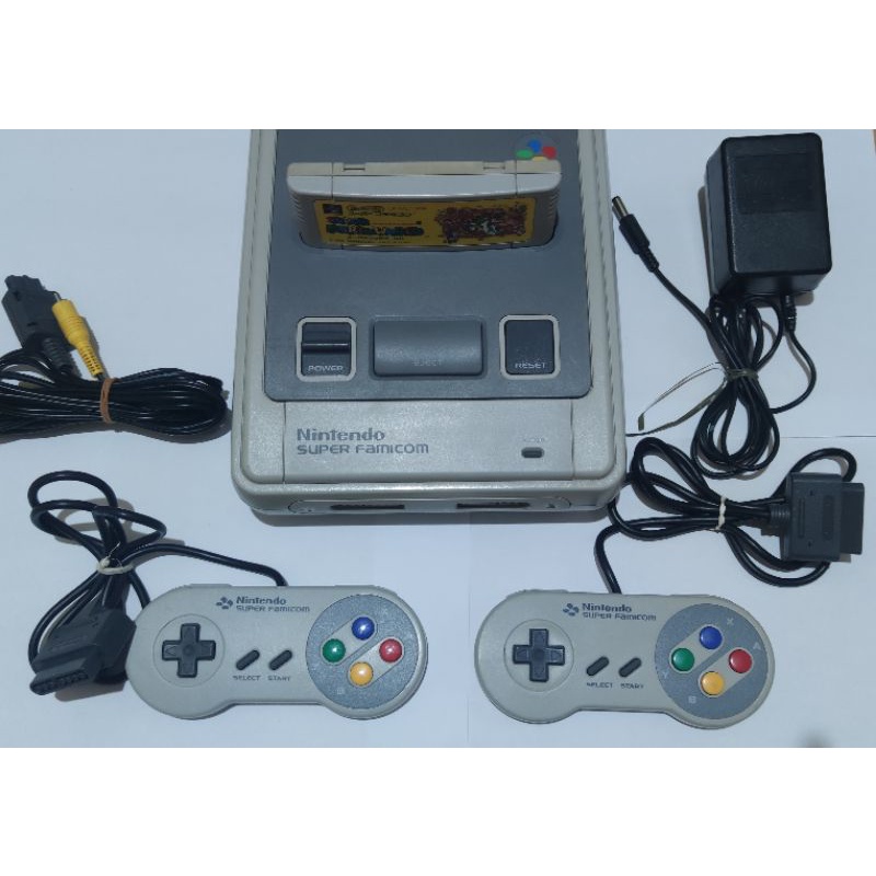 Super Famicom Console Original completo + Super Mario World