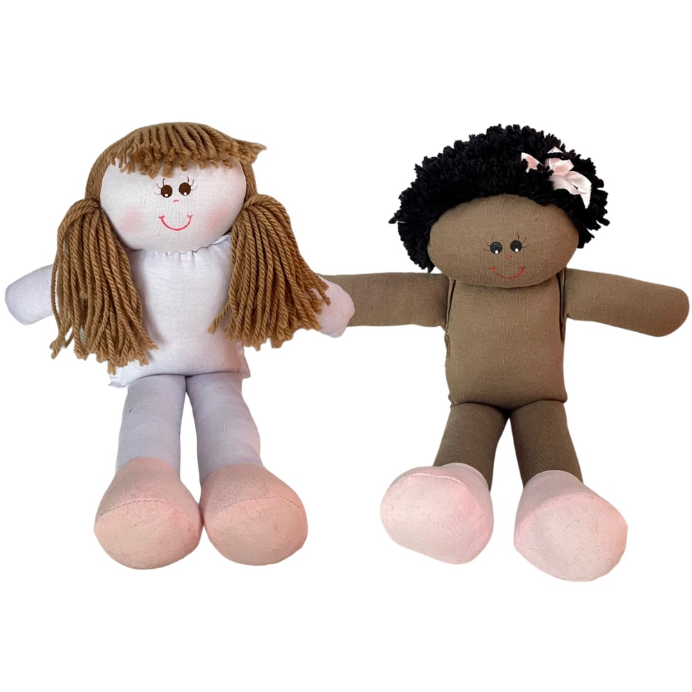 Boneca de Pano 30 cm Nu Sem Roupa Pelado Branca Negra Menino Menina Direto  da Fabrica | Shopee Brasil