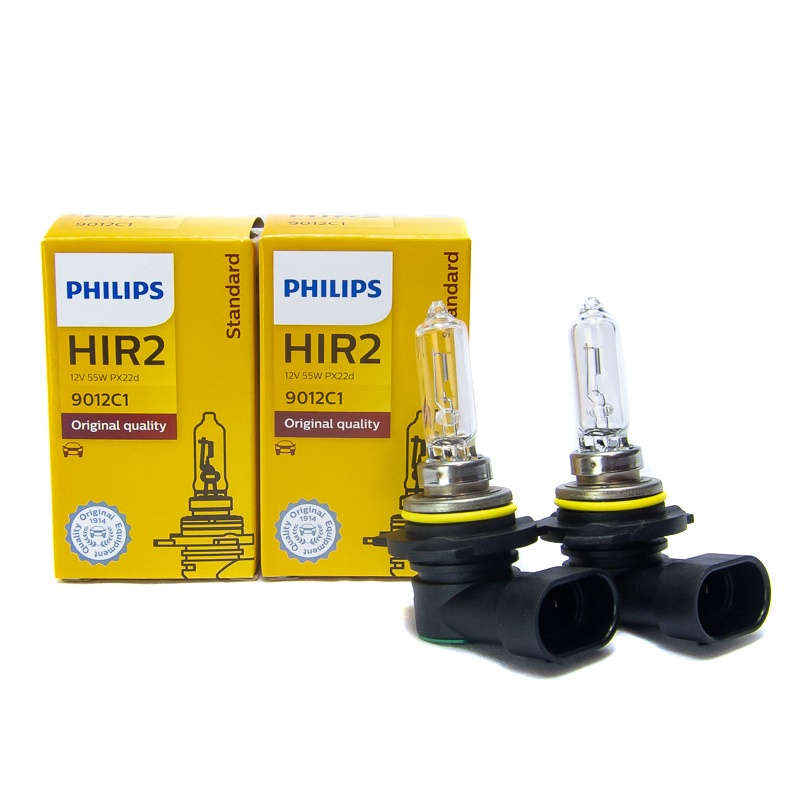 Par De Lâmpadas Hir2 9012 55w 12v Padrão Original Philips | Shopee Brasil