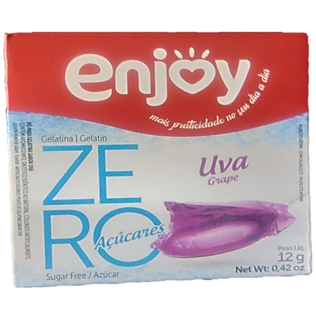 Gelatina Enjoy Zero Sabor Uva 12g | Shopee Brasil