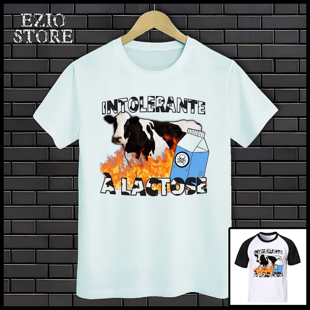 Camiseta "Intolerante à Lactose" Unissex Meme