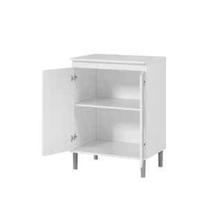 Gabinete Balcão 2 portas Organizador Cozinha Micro-ondas Cor Branco