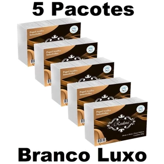 Papel Toalha Interfolha Branco Luxo Banheiro 5000 Folhas