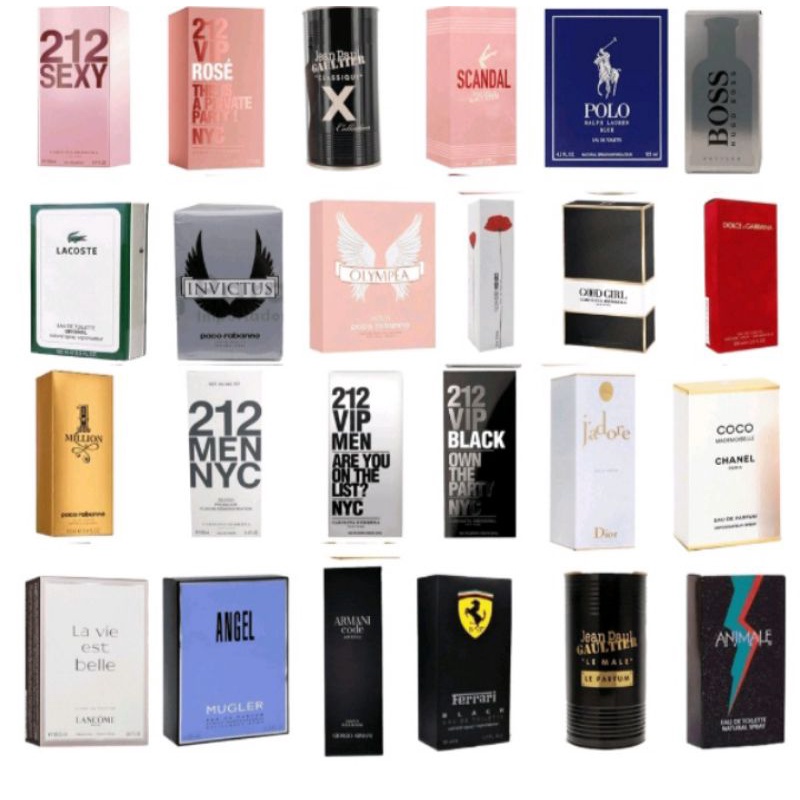 Perfumes Importados Feminino E Masculino Marcas Famosas Alta Fixação ...