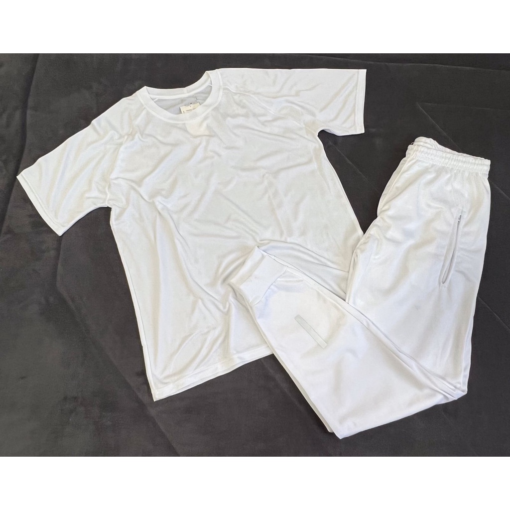 Conjunto Dry Fit Liso Camisa + Calça Jogger Refletivel