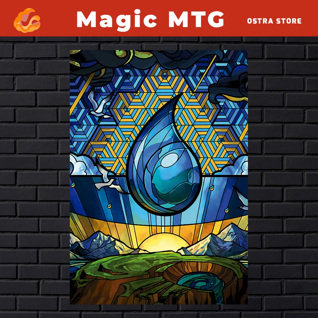 Magic: The Gathering de 01 a 15 - Placa MDF & Quadro com Moldura