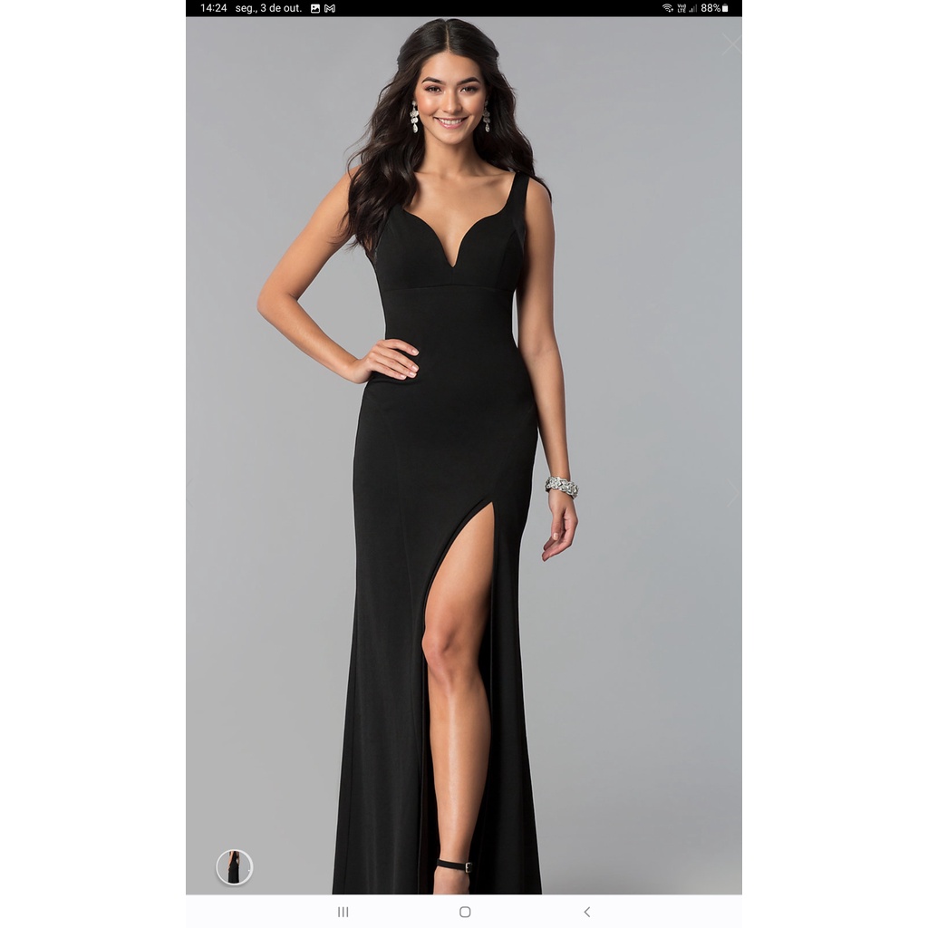 Vestido de baile longo pra Eventos formais
