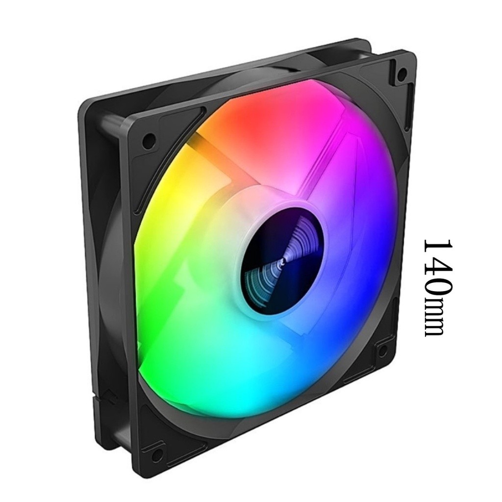 Fan Cooler14cm 140mm Rgb Cores Fixas Gabinete Pc Gamer