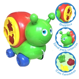 Caracol Didático Brinquedo Infantil Cotiplas em Oferta na Shopee
