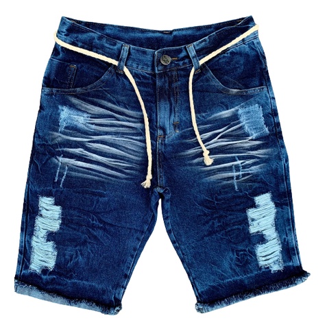 Short jeans best sale rasgadinho masculino