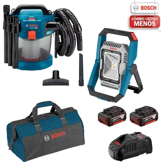Aspirador Pó E Líquido 18v Gas18v-10 + Lanterna 18vgli Bosch