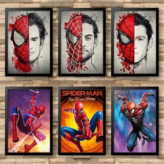 Quadros Decorativos com moldura Spider-man, Homem Aranha Sem Volta para Casa, Marvel, Série, Avengers, Amazing Spider-Man, Marvel Homem Aranha, Vingadores - mega oferta