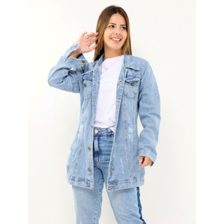 Jaqueta jeans 2024 cea feminina