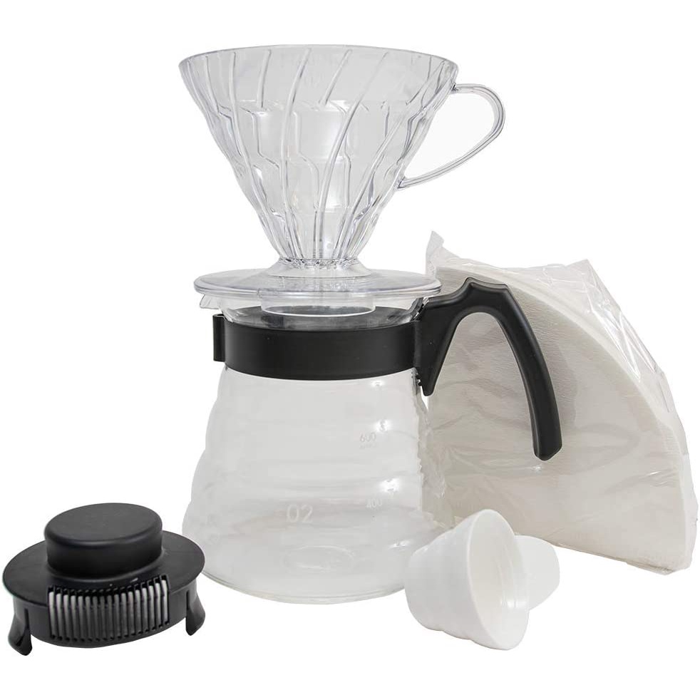 Hario V60 Craft White Ceramic Dripper Set, maat 02 - Keramisch