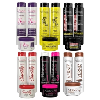5 Kit Capilar Profissional Shampoo + Condicionador + Máscara Profissional (15 Produtos) Revenda
