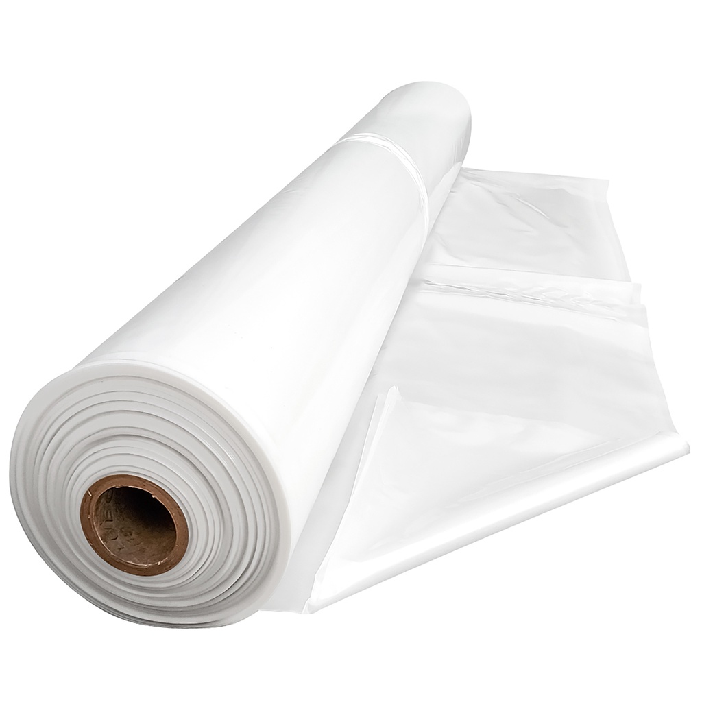 Lona para Horta Filme Plastico 6X1m 150 Micras Leitoso para Cobertura de Estufa Jardim Viveiro e Secagem