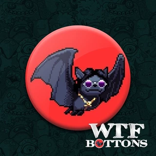 Botton ou Ímã Ozzy Osbourne Morcego Bits