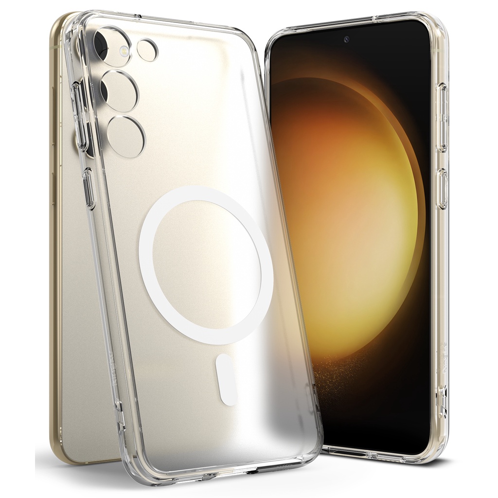Ringke Fusion Magnetic compatível para Galaxy S23 Plus S23 Ringke Fusion estojo magnético rígido fosco capa traseira para pára-choque