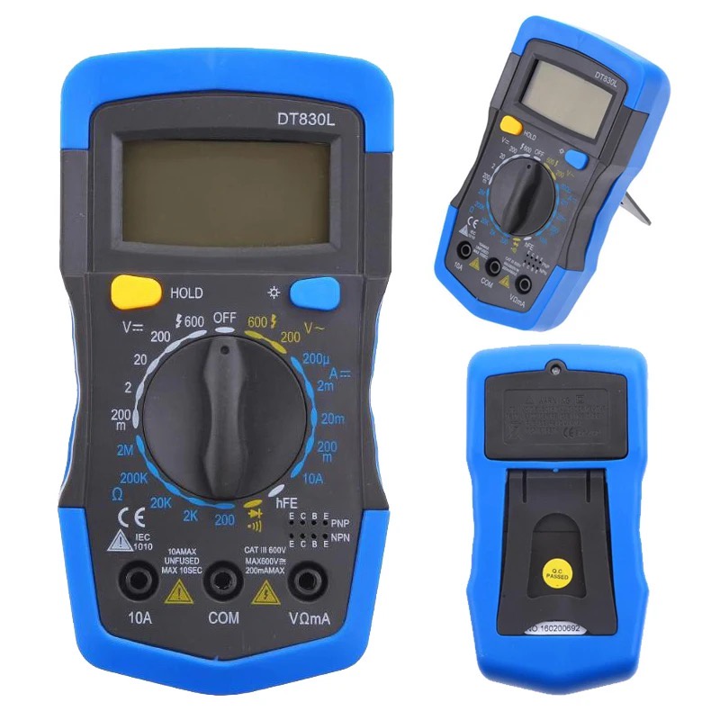 Multimetro Digital Profissional Portatil Visor Digital Lcd