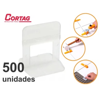 Espaçador Nivelador Clip Piso 2mm 500 Pçs Cortag Pisos