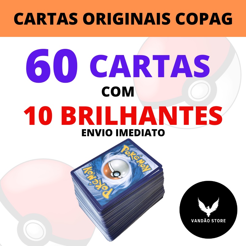 10 Cartas Pokémon originais Copag para coleção + 1 carta Pikachu
