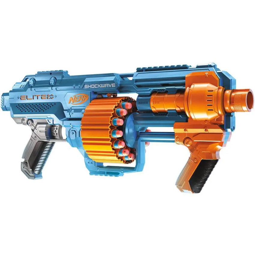 Nerf lançador de dardos SURGEFIRE shockwave elite 2.0 brinquedo arma doze  12 hasbro