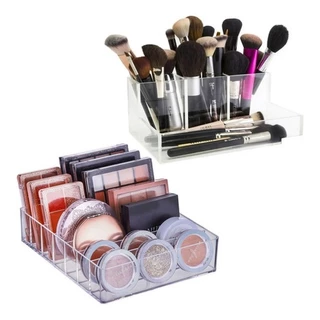 Kit Organizador De Maquiagem Make Vult Batom Base Studio Fix Máscara de Cílios Porta Sombra Paleta Contorno Kit De Suporte 7 Divididos Para Cômoda Acrilico
