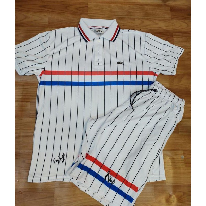 Kit Camisa Polo e Bermuda Lacoste RD Branca | Shopee Brasil