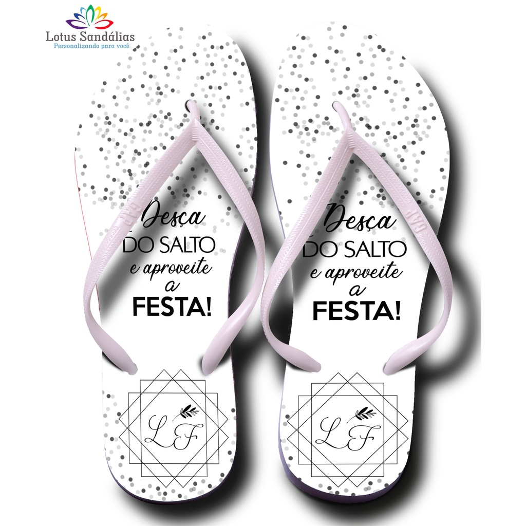 Sandalias para lembrança sales de formatura