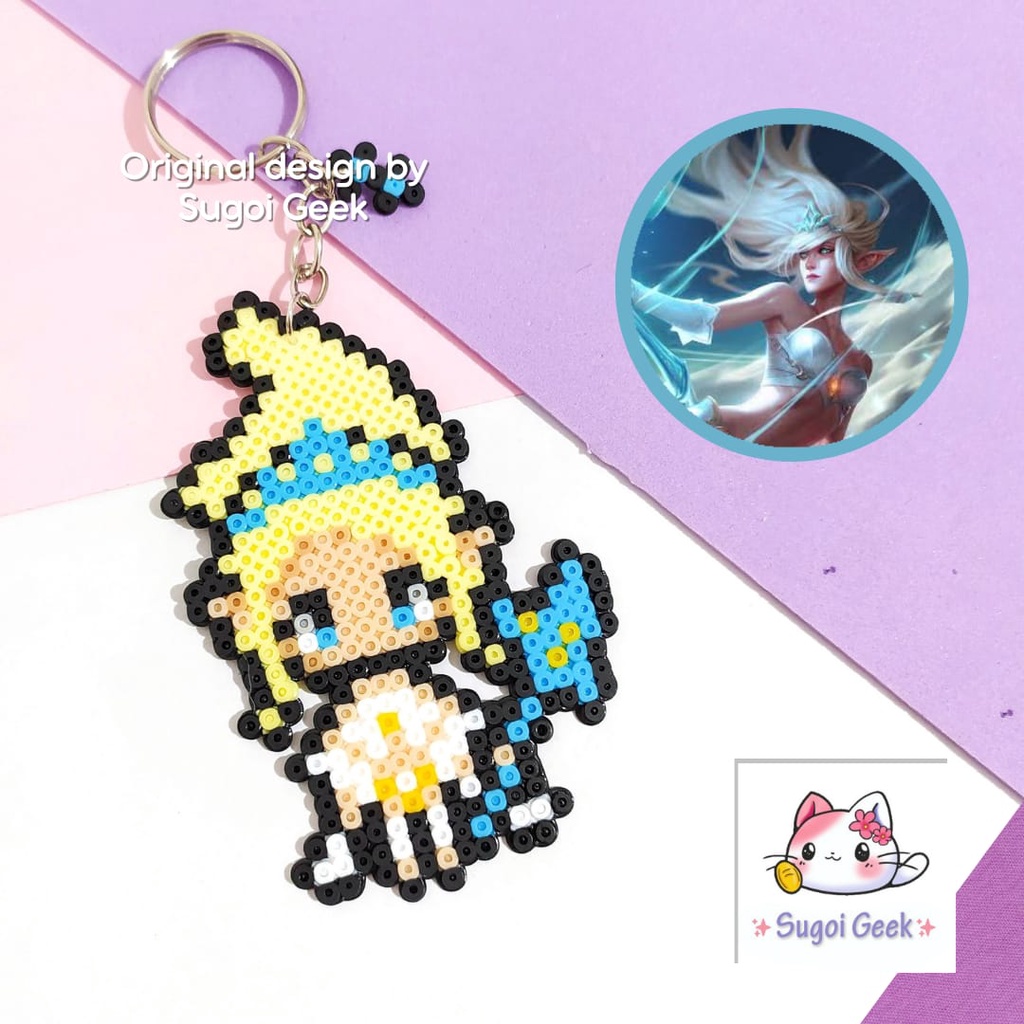 Chaveiro Janna League Of Legends Hama Perler Beads