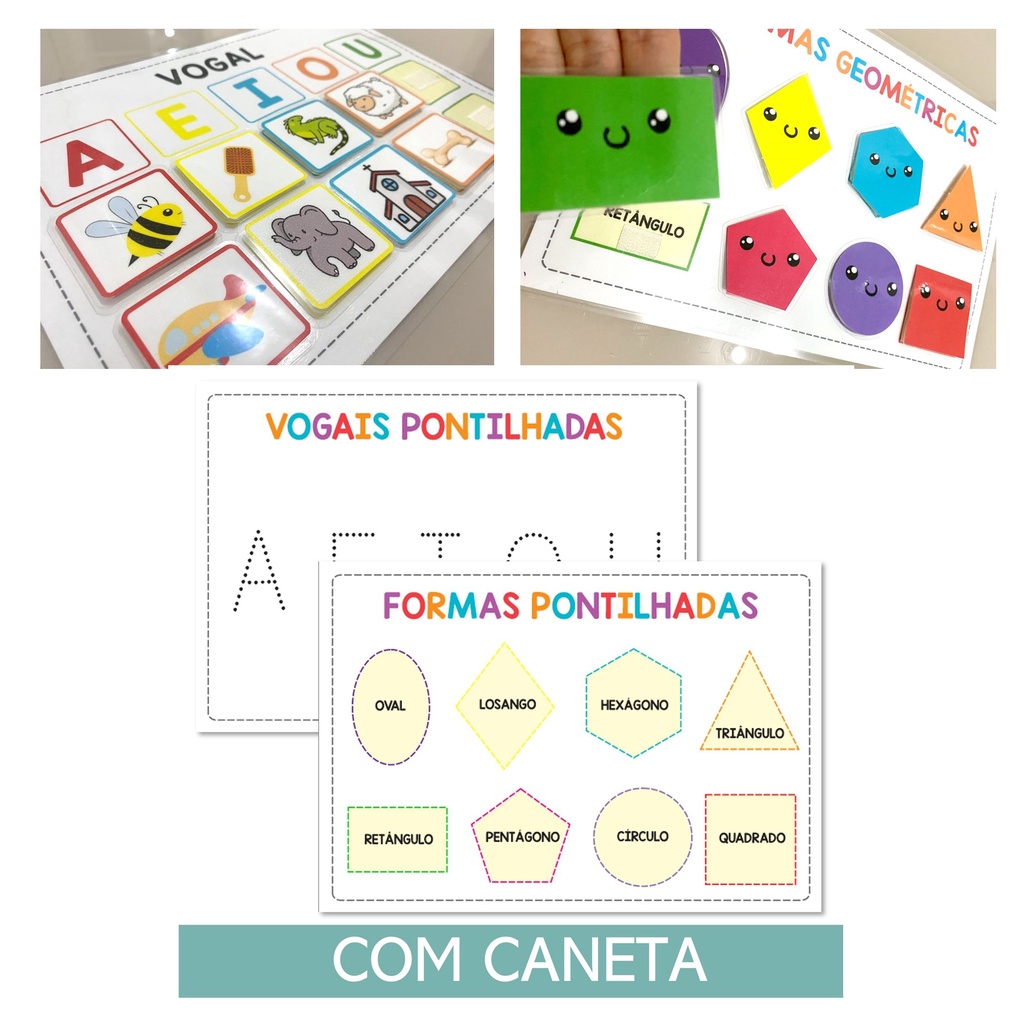 kit de Atividade estruturada jogo brinquedo educativo para crianças 2 ...