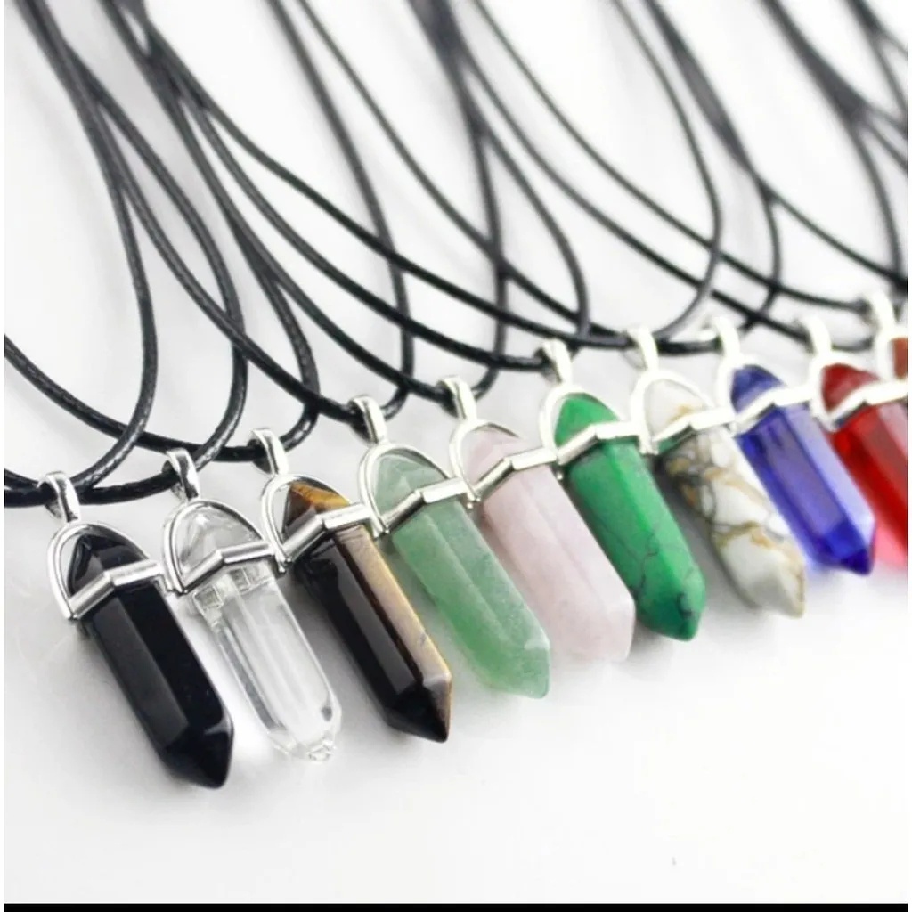 Colar Hippie de Pedras Pendulo - Varias Modelos