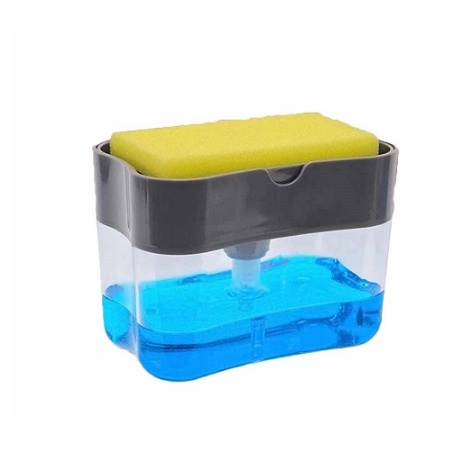 Dispenser Para Detergente Sabao 2x1 Detergente Suporte Porta Bucha Esponja XL3411
