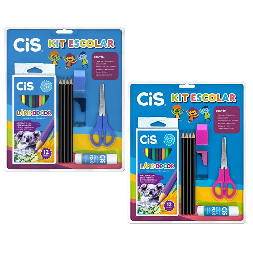 Kit Escolar C/ 9 Itens - Cis