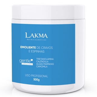 Lakma Creme Emoliente De Cravos E Espinhas 500g Limpeza de Pele