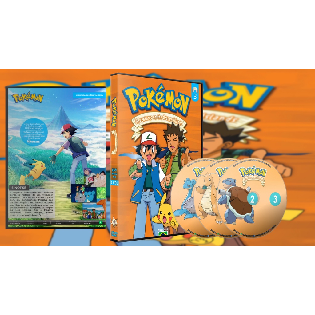 Dvd Anime Pokémon 2ª Temporada Ilhas Laranjas Dublado | Shopee Brasil