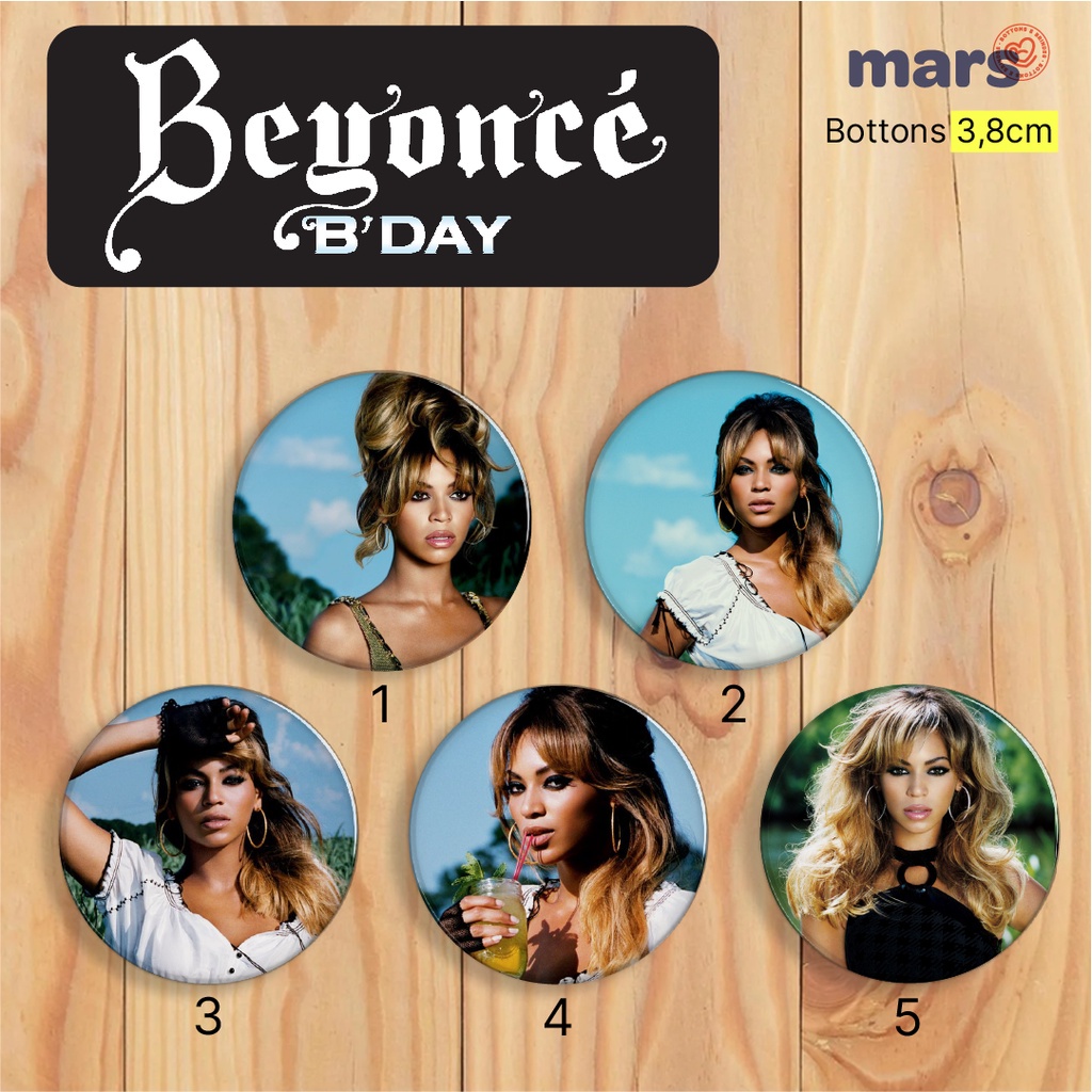 Bottons Beyoncé 3,8cm (B'Day) | Shopee Brasil